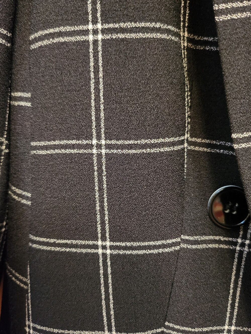 Bar III Black Windowpane Double-Breasted Blazer & Pants Suit-Size M - Picture 4 of 11